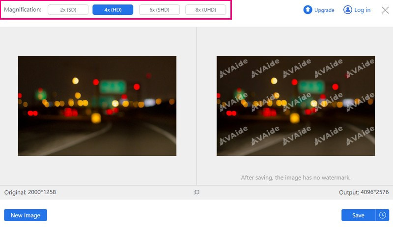 Resize Your Image Using The Magnification Option