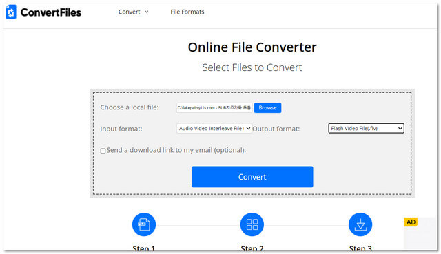 Fichier AVI FLV ConvertFiles