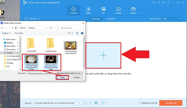 File AVI MOV AVAide Langkah2