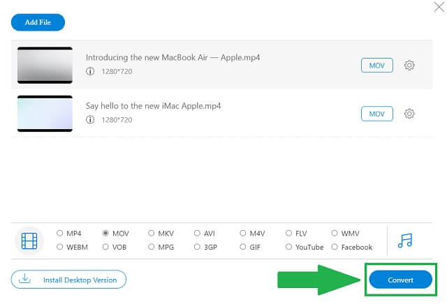 AVI MOV AVAide ابدأ التحويل Step4