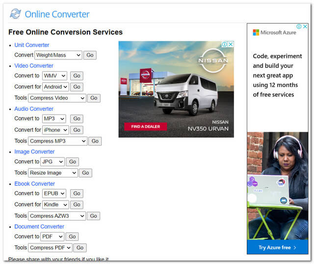 AVI MP3OnlineConverterファイル
