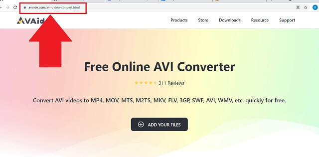 AVI MKV AVAide Navštivte odkaz Krok1