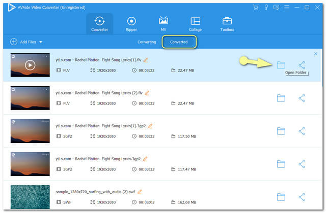 Archivo convertido AVI WAV