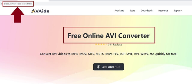 DivX AVI AVAide Visite o navegador