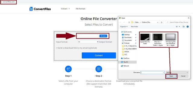 Arquivo de importação de arquivos DivX ConvertFiles