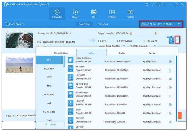 Archivo de configuración DivX MP4