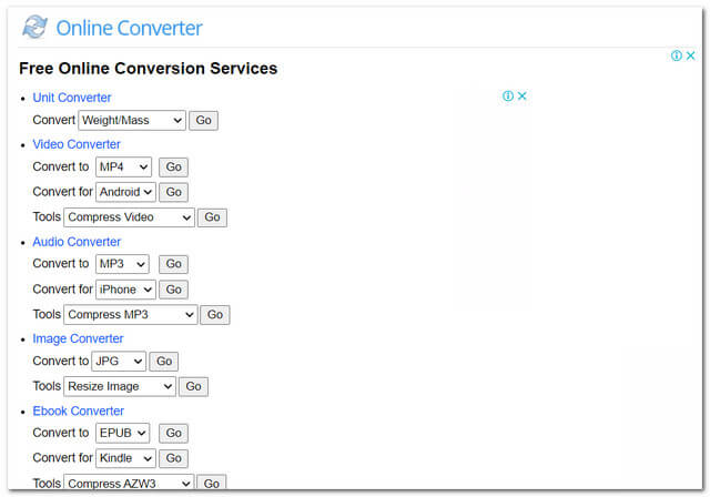Fichier FLV MP4 OnlineConverter