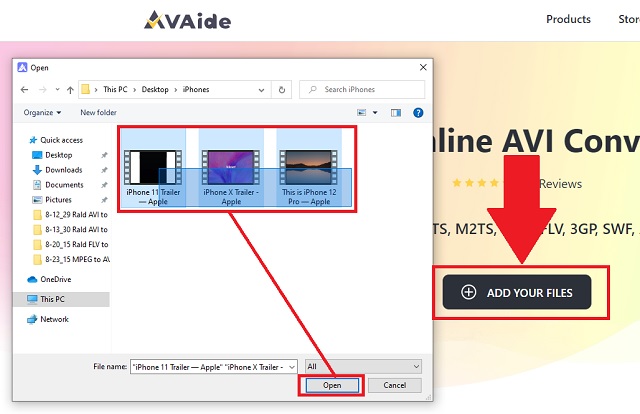 File di importazione M4V AVI AVAide