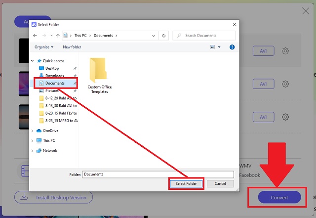 Conversion de stockage M4V AVI AVAide