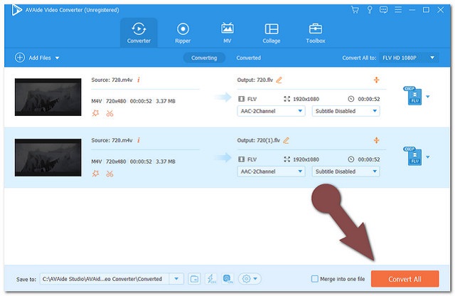 M4V FLV Convert File