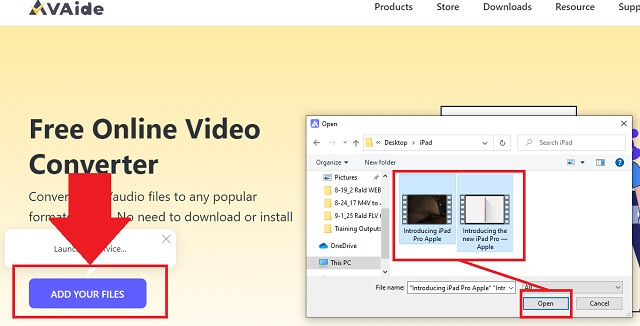 File Unggah M4V MOV AVAide