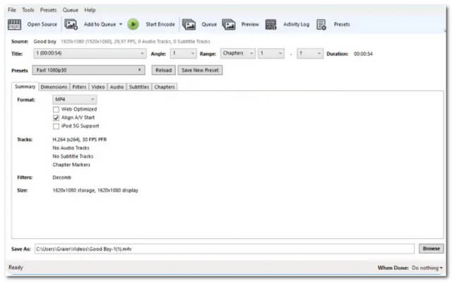 M4V MP4 HandBreak File