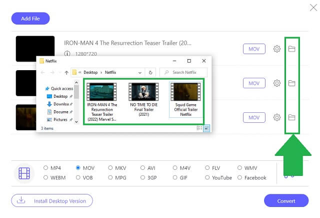 Processus MKV MOV AVAide terminé