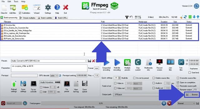 تحميل ملفات الفيديو MPEG FLV FFmpeg