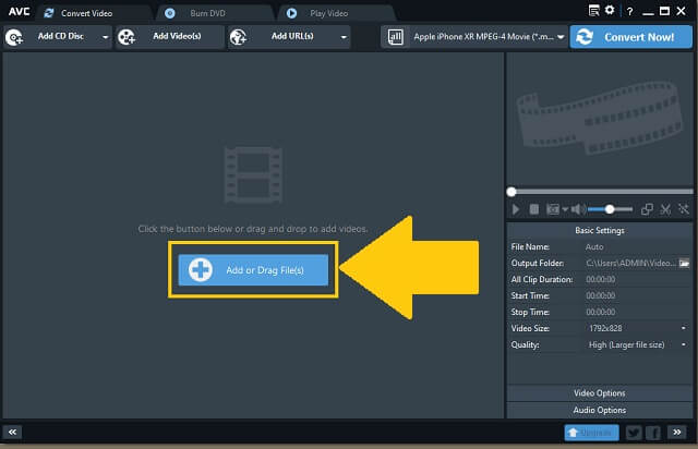 MTS FLV Anyvideoconvert Import