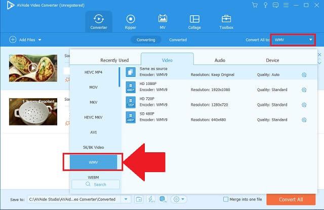 MTS FLV AVAide รูปแบบใหม่