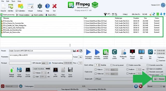Conversion MTS FLV FFmpeg