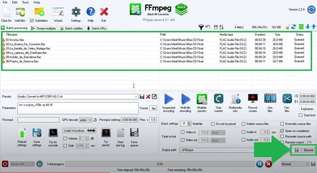 MTS FLV FFmpeg Tukar