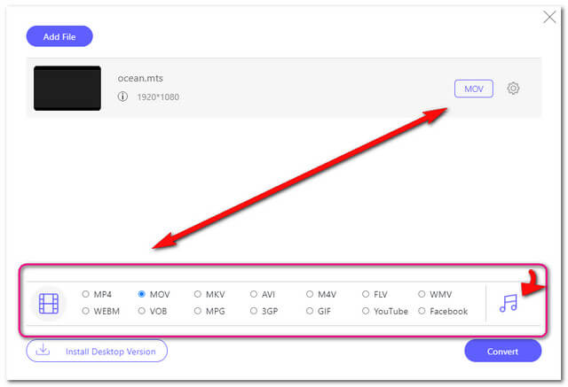 MTS MOV Online Set File