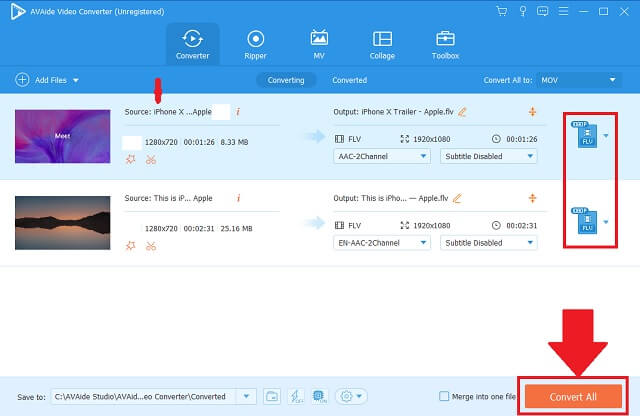 SWF FLV AVAide Convert Video