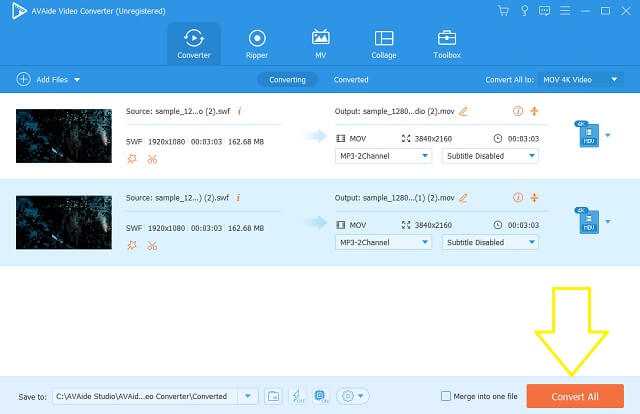 SWF MOV Convert File