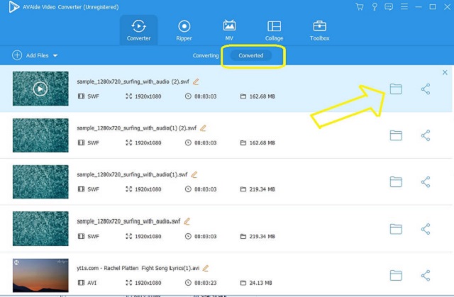 SWF MOV konvertirana datoteka