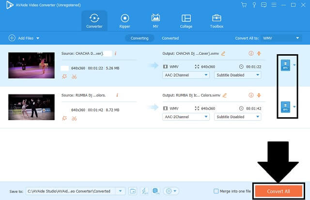 SWF WMV AVAide Inicio Convertir