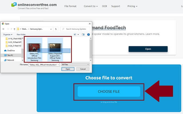 WebM AVI Onlineconvertfree Vyberte soubor