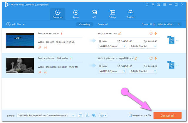 File Konversi WebM MOV