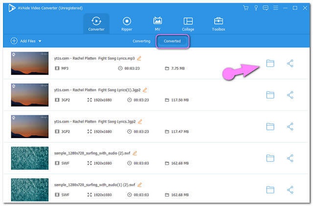 WebM MOV konvertirana datoteka