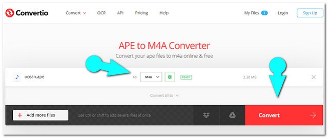 Fichier de conversion APE M4A