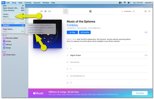 Fișierele iTunes FLAC M4A