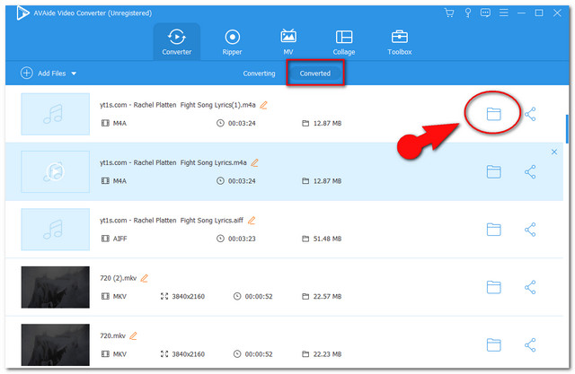 File yang Dikonversi M4V M4A