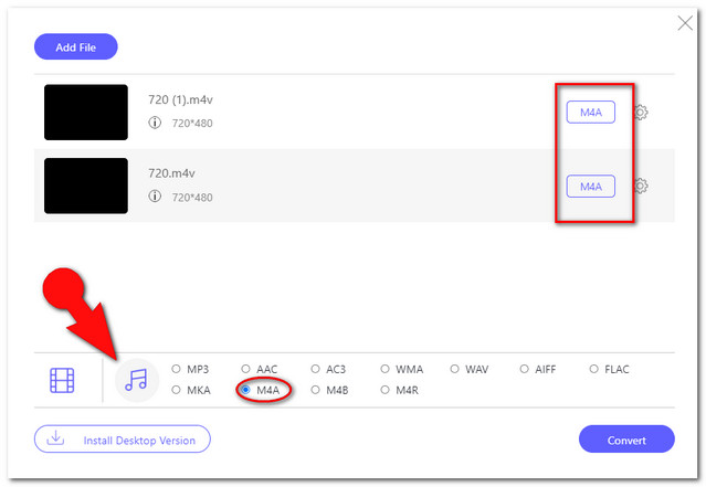 M4V M4A Online Set File