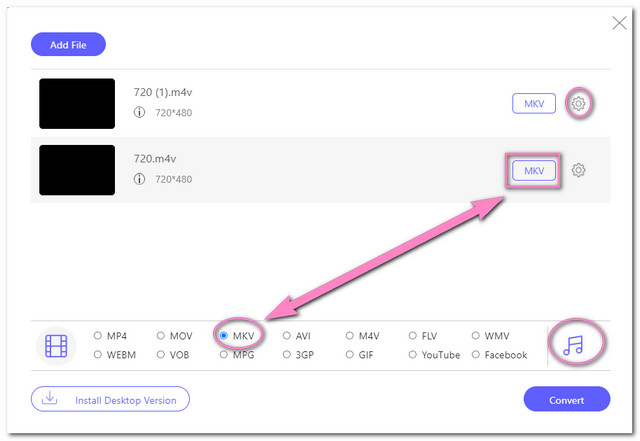 M4V MKV Online Set File