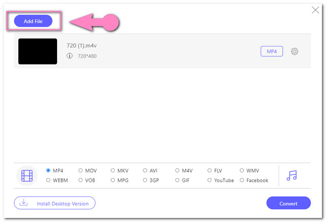 Fichier de téléchargement en ligne M4V MKV