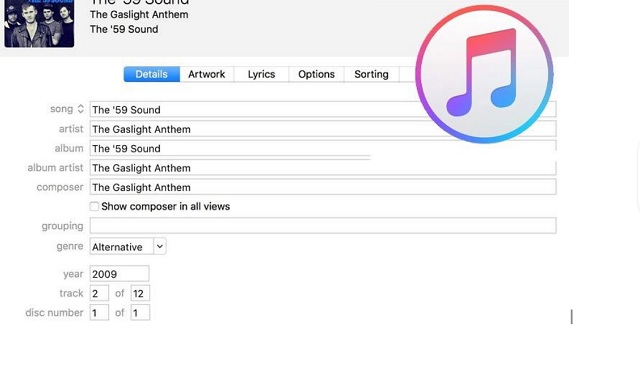 Metadata iTunes-bestand