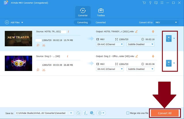 SWF MKV AVAide कनवर्ट करें फ़ाइलें
