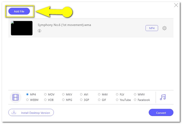 WMA M4A online upload