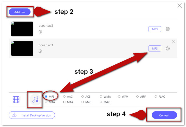 AC3 MP3 Convert File