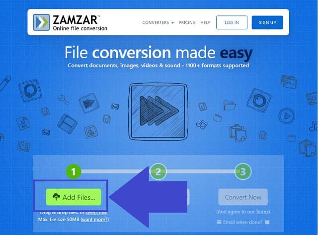 Converter AC3 WAV Zamzar