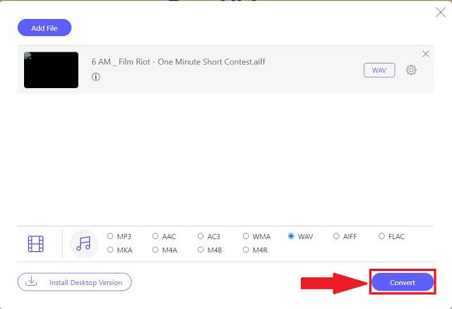 AIFF WAV File Konversi AVAide Online Gratis