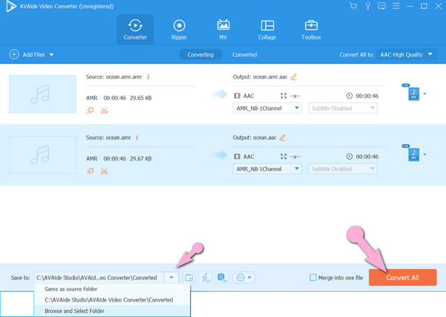 AMR AAC Convert File