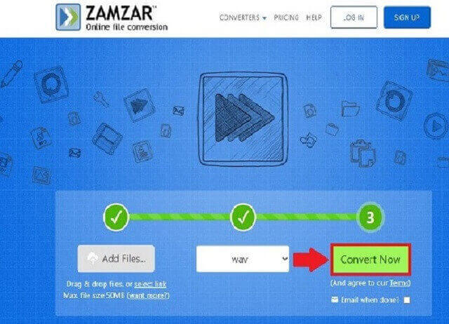 AMR WAV Zamzar Convert