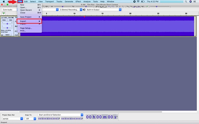 File Audacity WAV APW