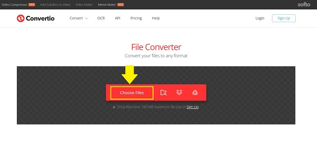 Convertio 3GP เป็นไฟล์นำเข้า FLV