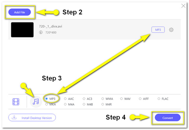 DivX MP3 Online Bestand converteren