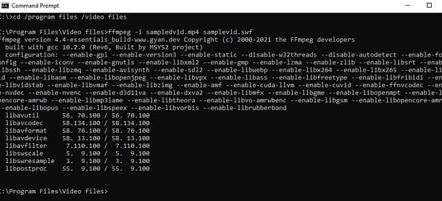 FFmpeg WebM'den AAC'ye Şimdi Dönüştür