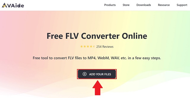 AVAide XVID gratuito para anexar FLV