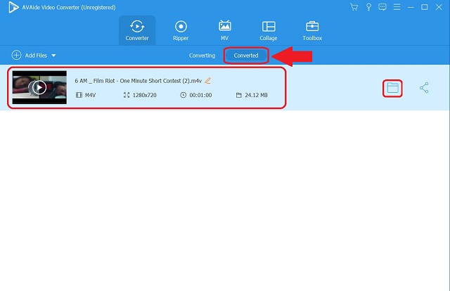 M4V WAVA AVAide Check Files